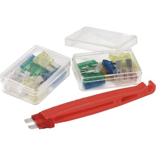 1 - KIT de fusibles mixtes de remplacement avec extracteur pour travaux en camping-car